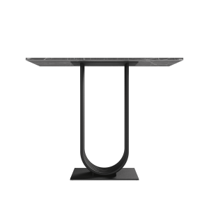 Консоль ARFEO 100 х 35 см, темный мрамор/черный