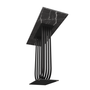 Консоль ARFEO 100 х 35 см, темный мрамор/черный