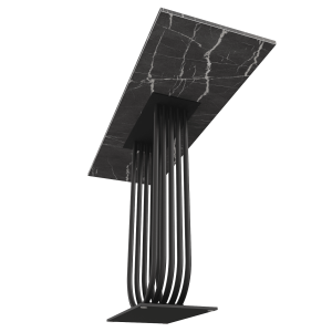 Консоль ARFEO 120 х 40 см, темный мрамор/черный