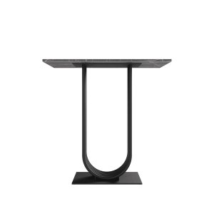 Консоль ARFEO 80 х 35 см, темный мрамор/черный