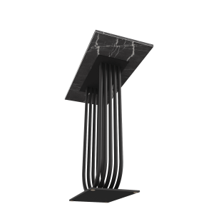 Консоль ARFEO 80 х 35 см, темный мрамор/черный