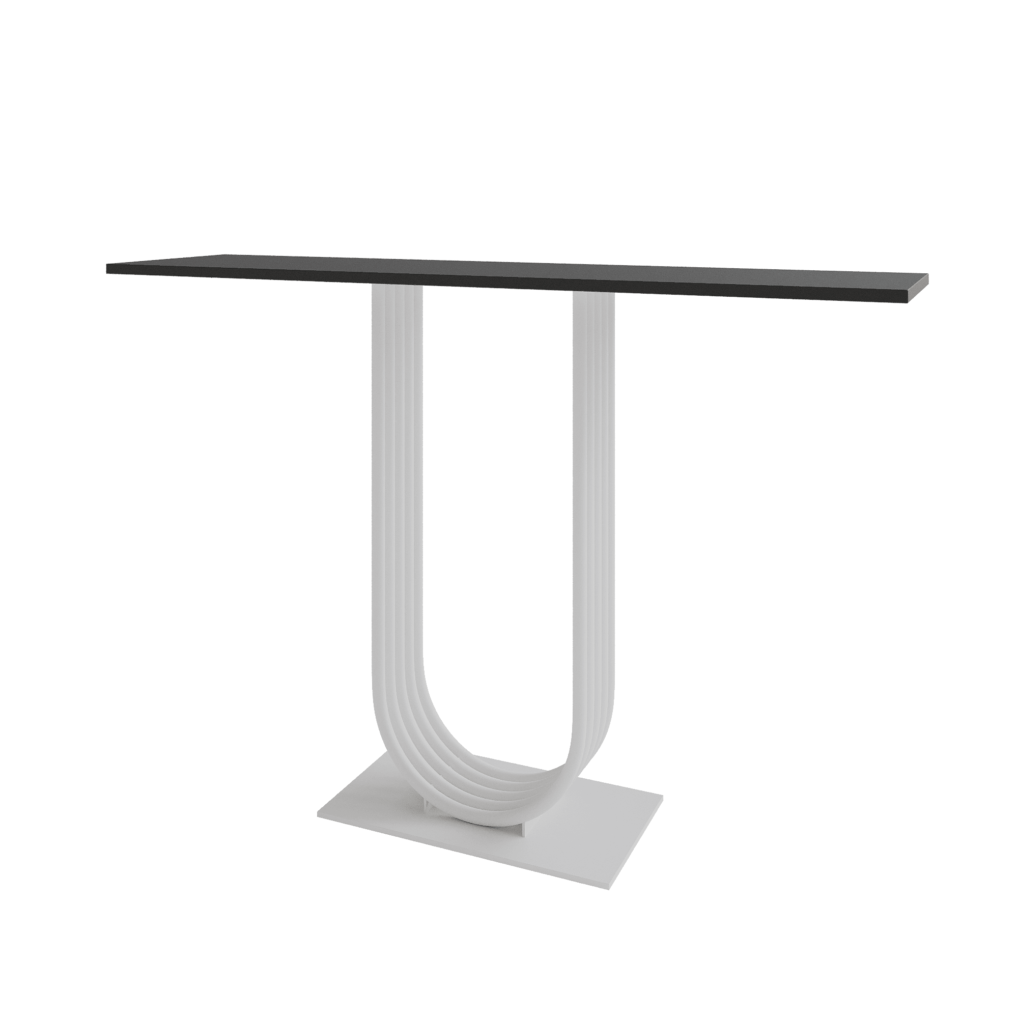 Консоль ARFEO 120 х 40 см, черный/белый