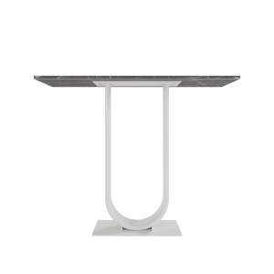 Консоль ARFEO 100 х 35 см, темный мрамор/белый