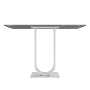 Консоль ARFEO 120 х 40 см, темный мрамор/белый