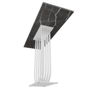 Консоль ARFEO 120 х 40 см, темный мрамор/белый