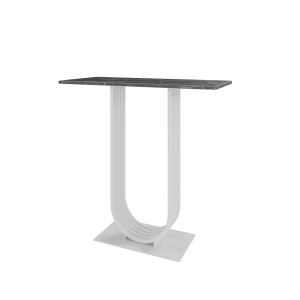 Консоль ARFEO 80 х 35 см, темный мрамор/белый