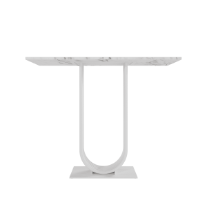 Консоль ARFEO 100 х 35 см, белый мрамор/белый