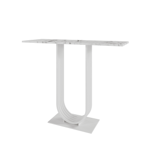 Консоль ARFEO 100 х 35 см, белый мрамор/белый