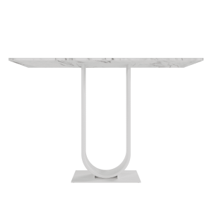 Консоль ARFEO 120 х 40 см, белый мрамор/белый