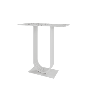 Консоль ARFEO 80 х 35 см, белый мрамор/белый