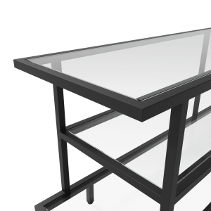 Тумба черная BOSCUR, 184.5 х 39.5 см