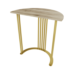 Консоль VIOLUR 70 х 40 см, орех/золотой