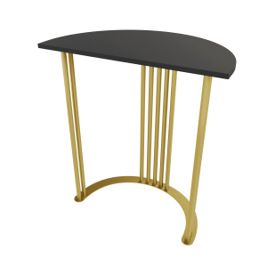 Консоль VIOLUR 70 х 40 см, черный/золотой