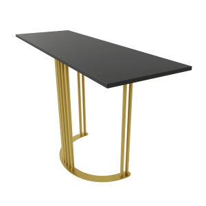 Консоль VIOLUR 120 х 40 см, черный/золотой