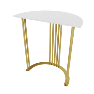 Консоль VIOLUR 70 х 40 см, белый/золотой