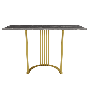 Консоль VIOLUR 120 х 40 см, темный мрамор/золотой
