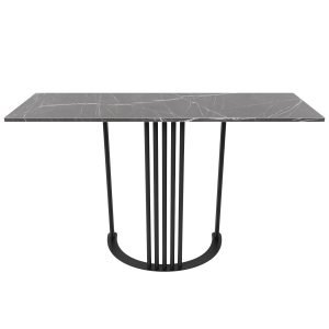 Консоль VIOLUR 120 х 40 см, темный мрамор/черный