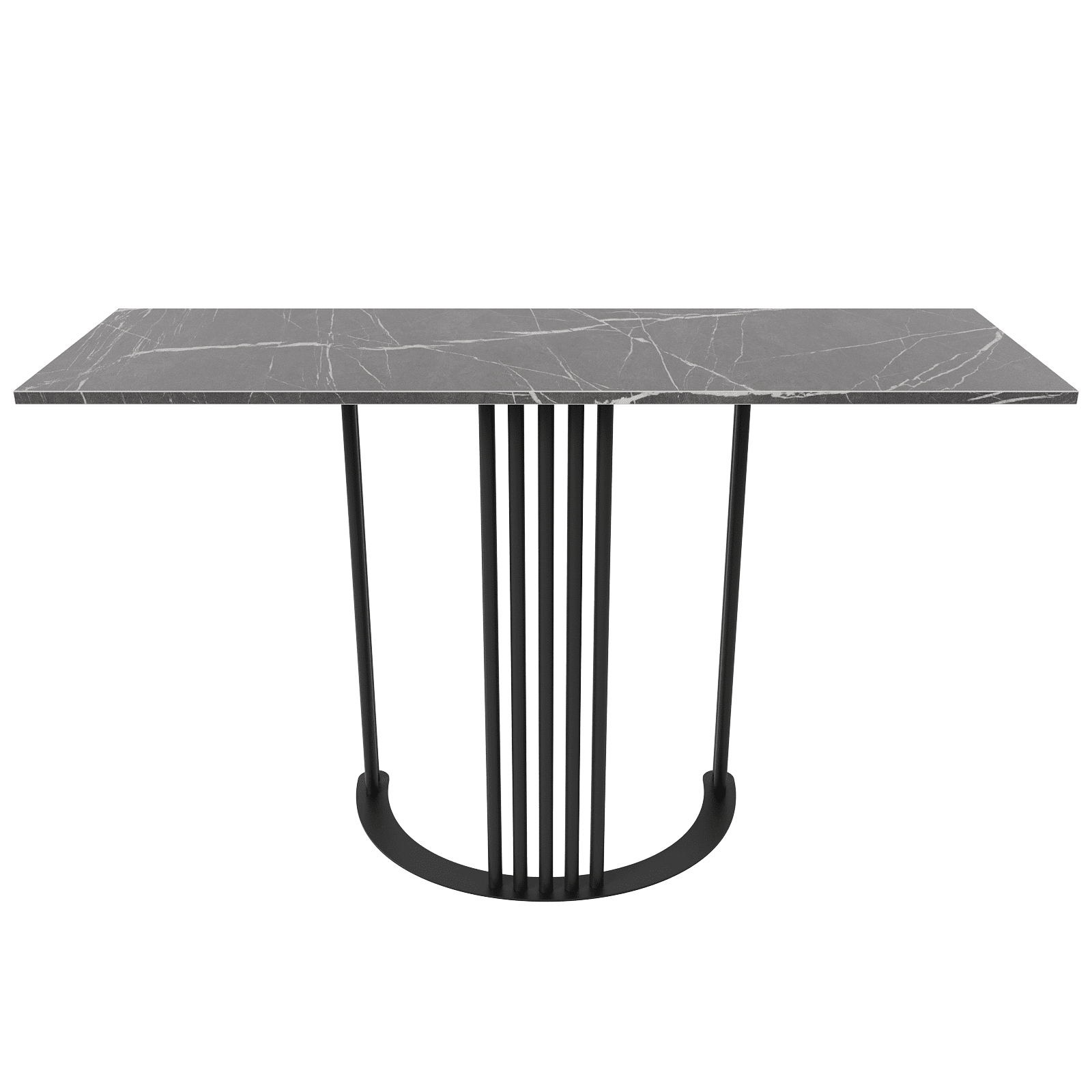 Консоль VIOLUR 120 х 40 см, темный мрамор/черный