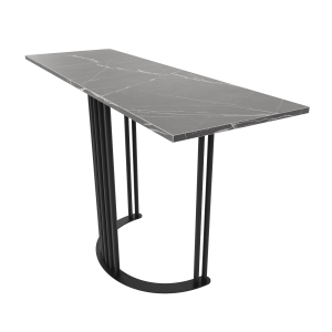 Консоль VIOLUR 120 х 40 см, темный мрамор/черный