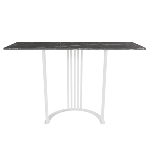 Консоль VIOLUR 120 х 40 см, темный мрамор/белый