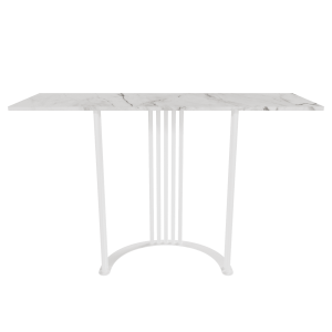 Консоль VIOLUR 120 х 40 см, белый мрамор/белый