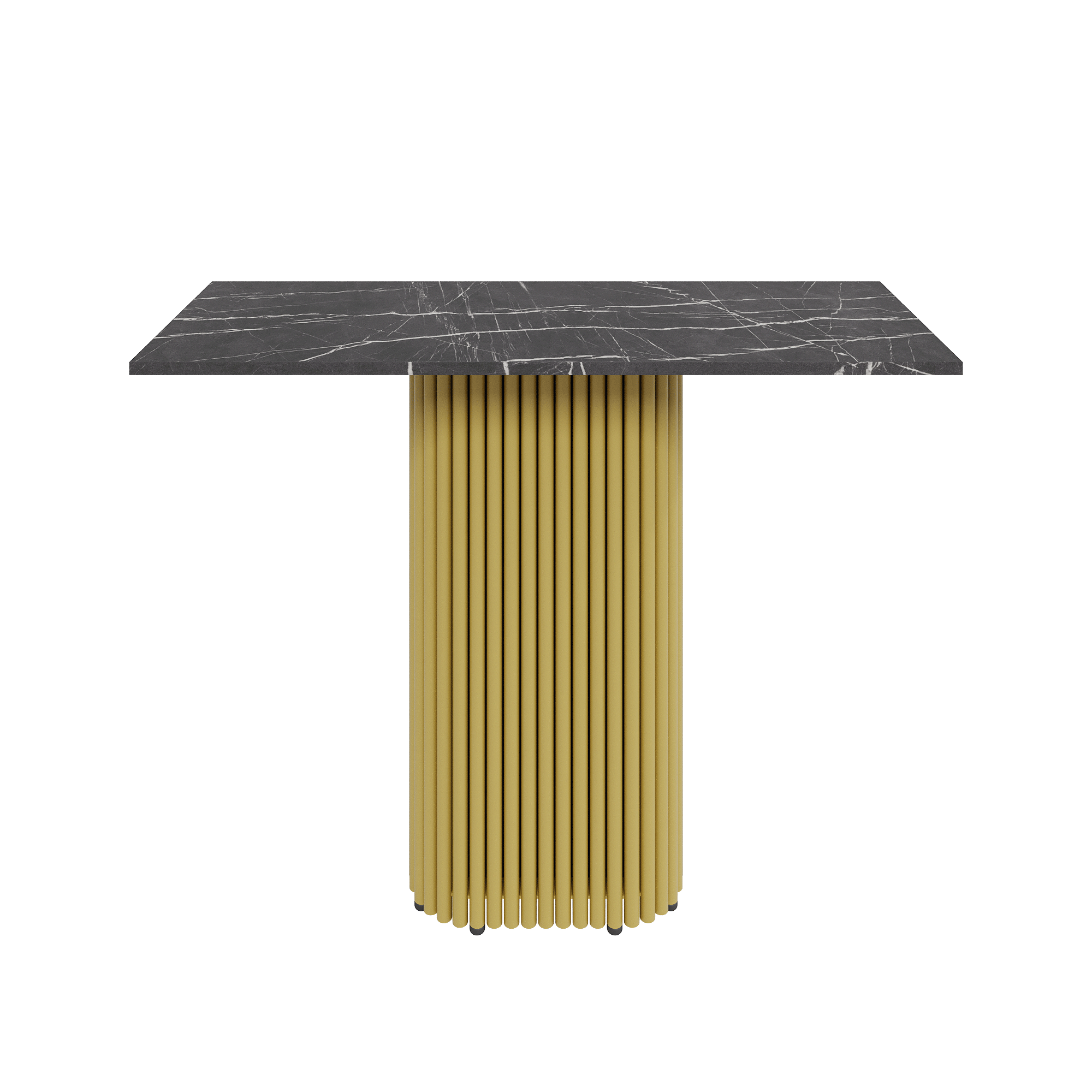 Консоль TRUBIS 100 х 35 см, темный мрамор/золотой