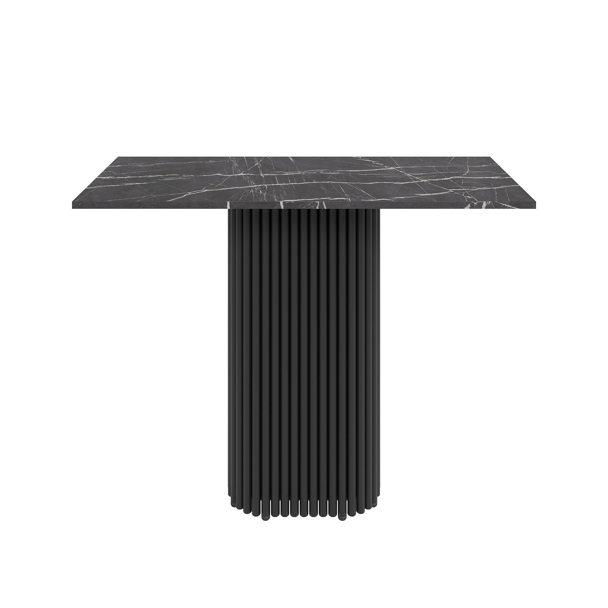 Консоль TRUBIS 100 х 35 см, темный мрамор/черный