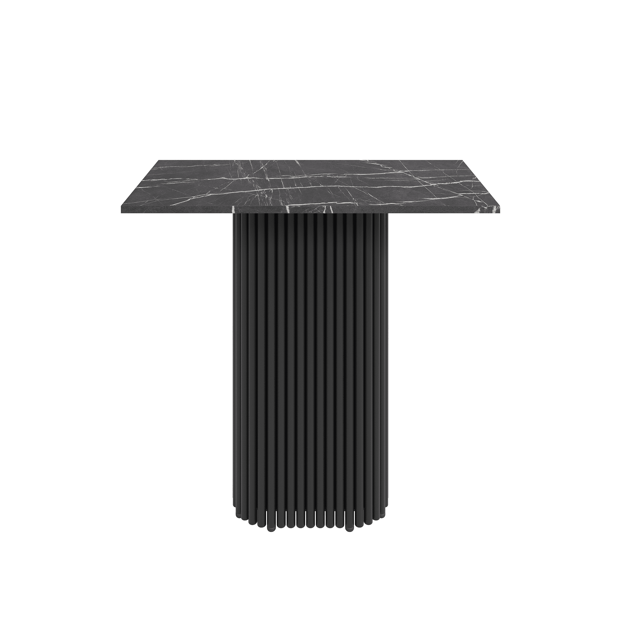 Консоль TRUBIS 80 х 35 см, темный мрамор/черный