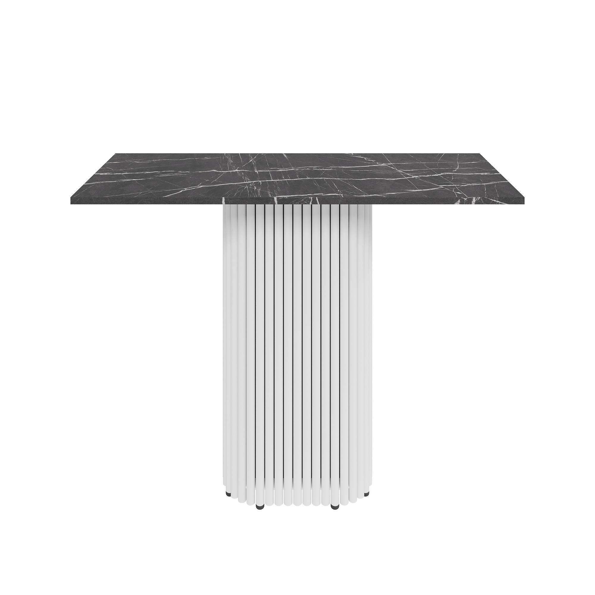 Консоль TRUBIS 100 х 35 см, темный мрамор/белый