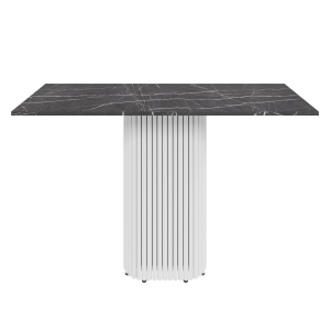 Консоль TRUBIS 120 х 40 см, темный мрамор/белый