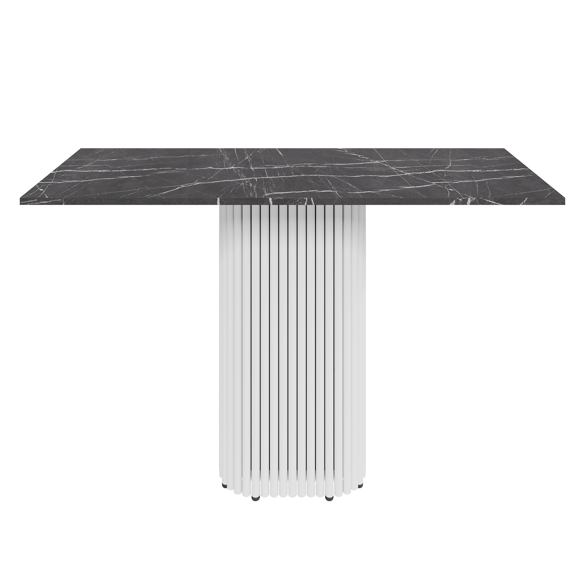 Консоль TRUBIS 120 х 40 см, темный мрамор/белый