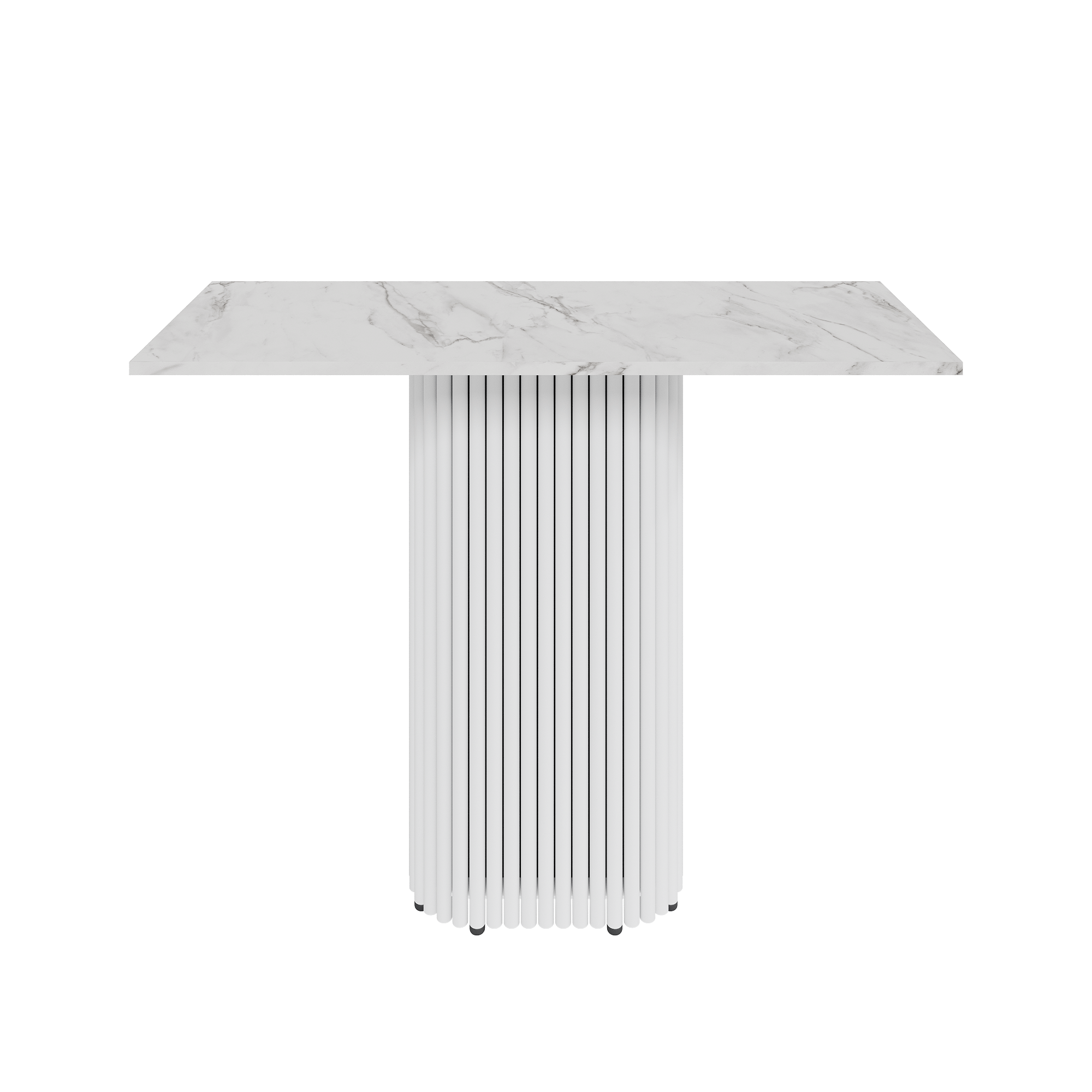 Консоль TRUBIS 100 х 35 см, белый мрамор/белый