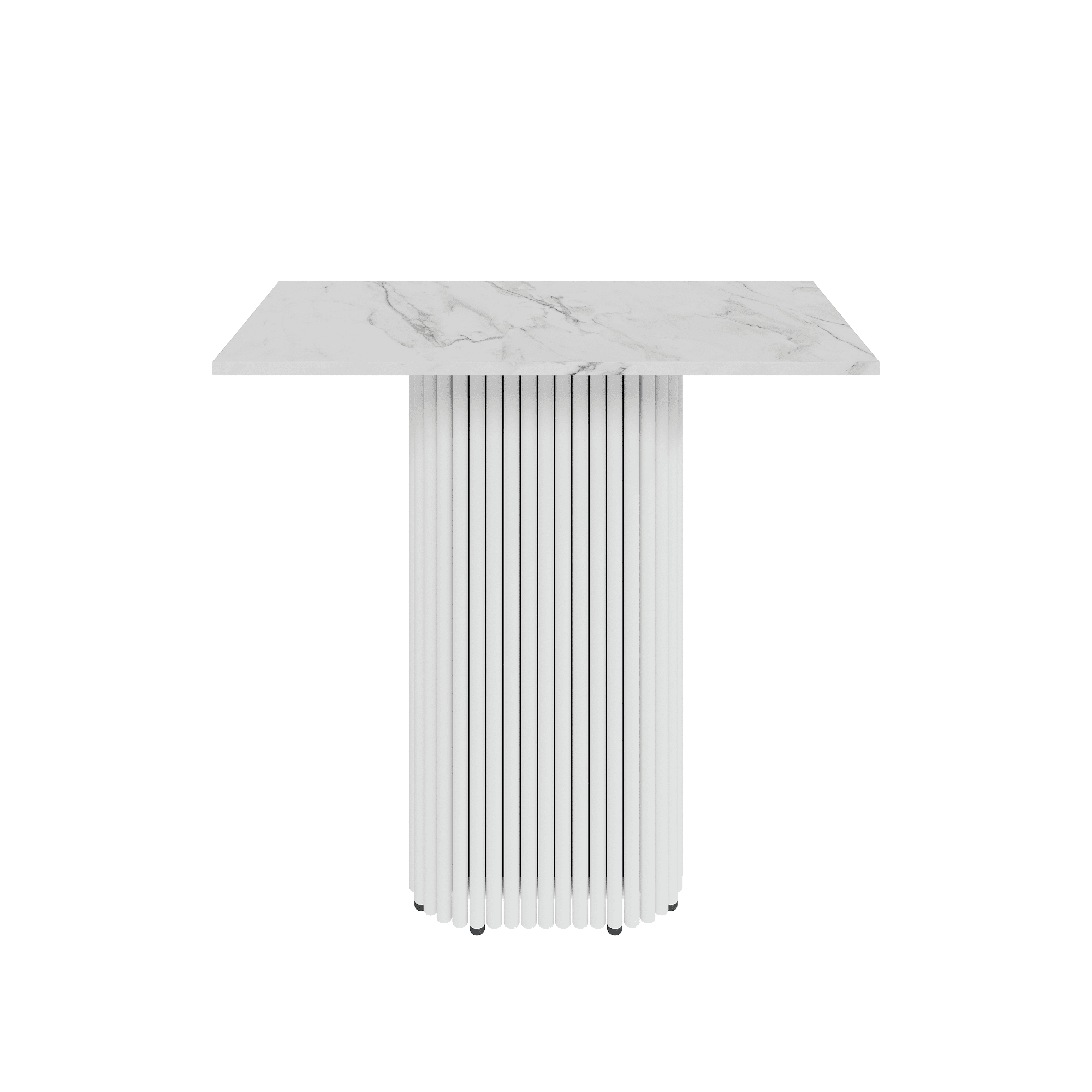 Консоль TRUBIS 80 х 35 см, белый мрамор/белый