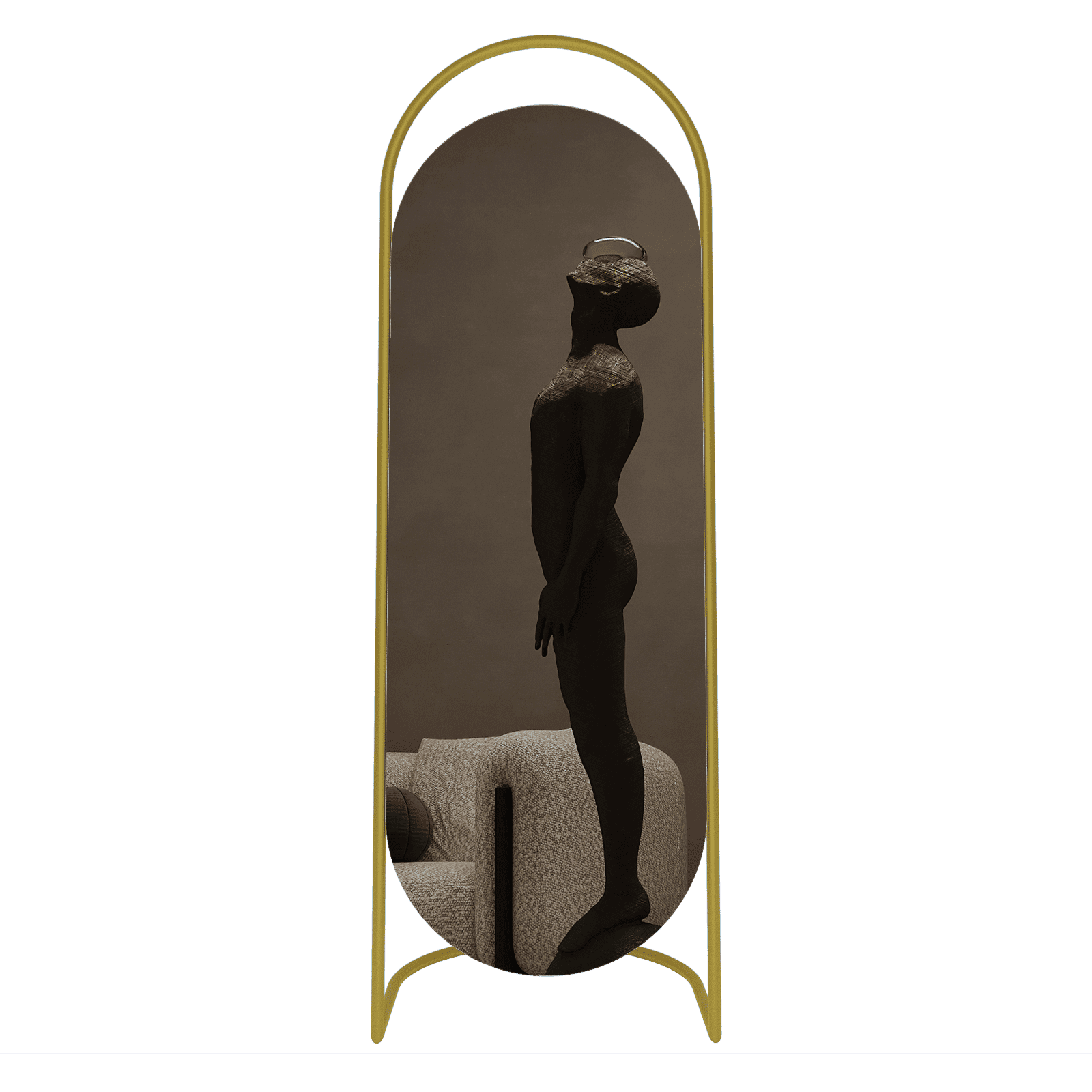 Зеркало в золотой раме EVELUM, 163 х 54 см