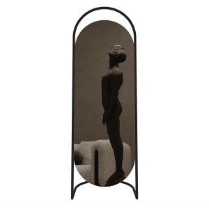 Зеркало в черной раме EVELUM, 163 х 54 см