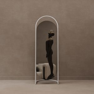 Зеркало в белой раме EVELUM, 163 х 54 см