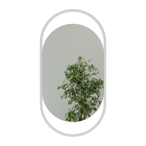 Зеркало в белой раме EVELIX S, 104 х 54 см