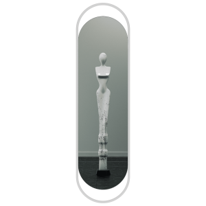 Зеркало в белой раме EVELIX L, 178 х 48 см
