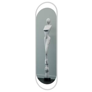 Зеркало в белой раме EVELIX L, 178 х 48 см