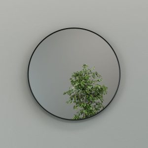 Зеркало в черной раме RAUNTEL M, 80 х 80 см