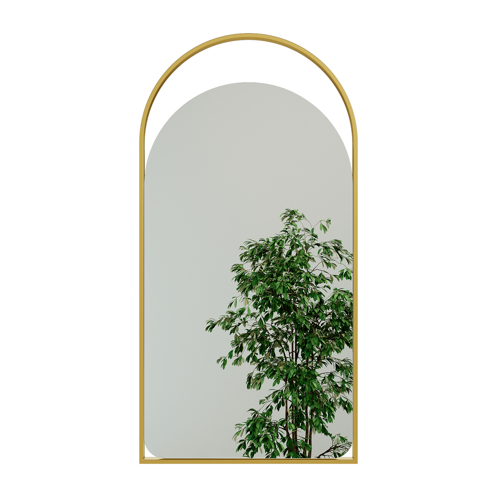 Зеркало в золотой раме ARKELO S, 102 х 52 см