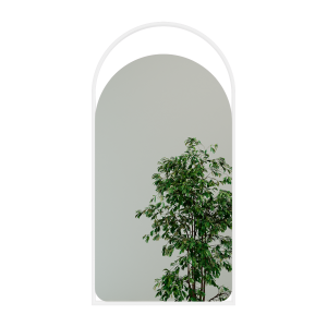 Зеркало в белой раме ARKELO S, 102 х 52 см