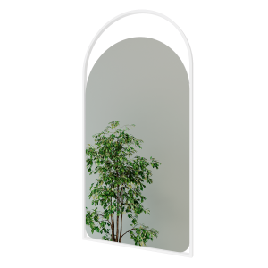 Зеркало в белой раме ARKELO S, 102 х 52 см