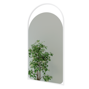 Зеркало в белой раме ARKELO S, 102 х 52 см