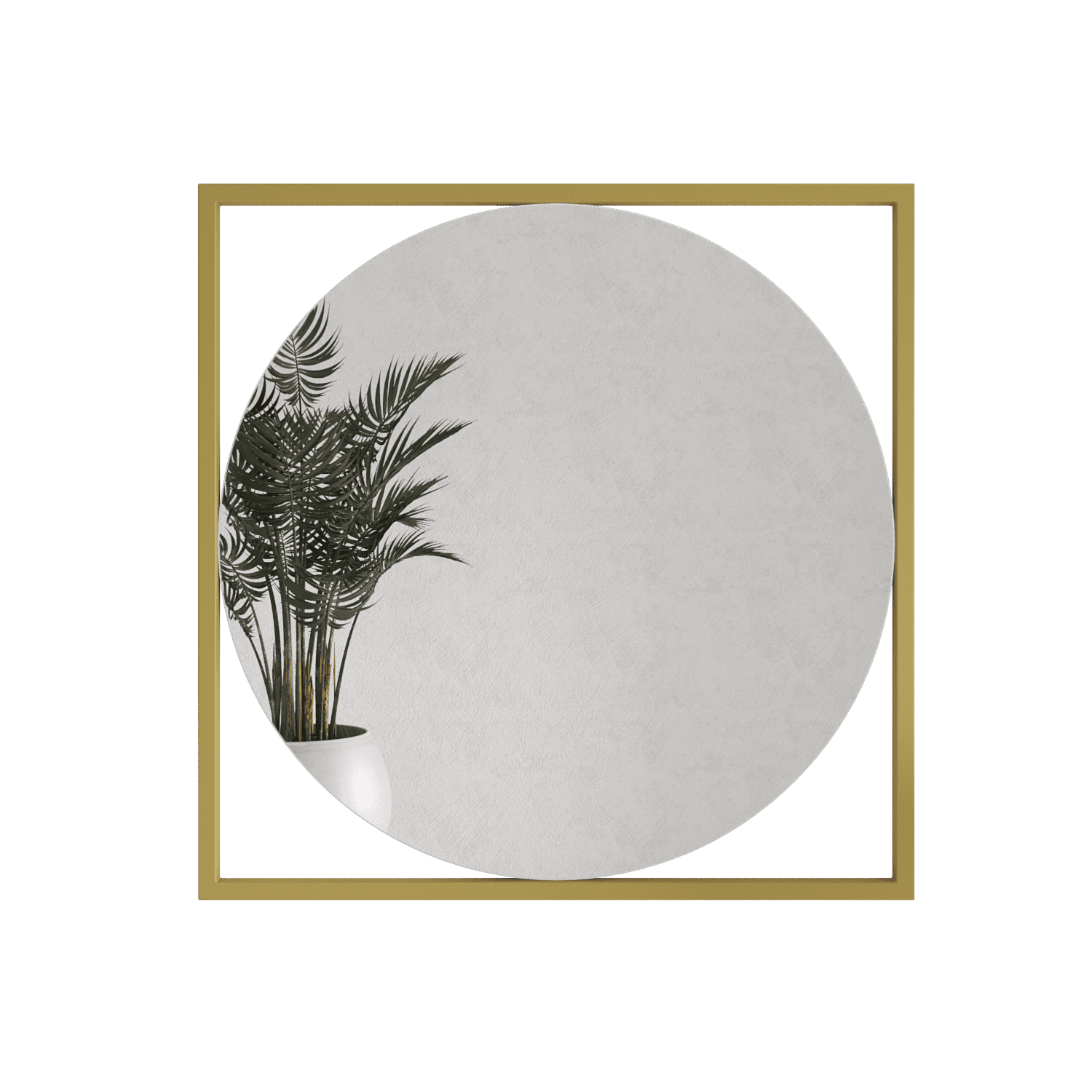 Зеркало в золотой раме KVADRUM L, 104 х 104 см