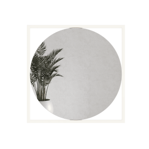 Зеркало в белой раме KVADRUM L, 104 х 104 см