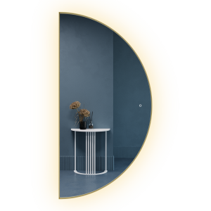 Зеркало в золотой раме с подсветкой 3 в 1 RONTUS M LED, 160 х 80 см