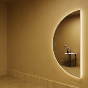 Зеркало в белой раме с подсветкой 3 в 1 RONTUS M LED, 160 х 80 см