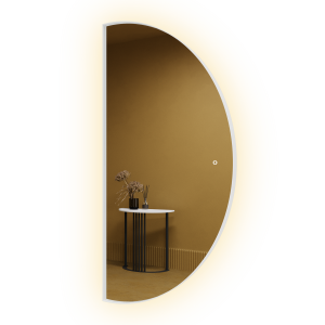 Зеркало в белой раме с подсветкой 3 в 1 RONTUS M LED, 160 х 80 см