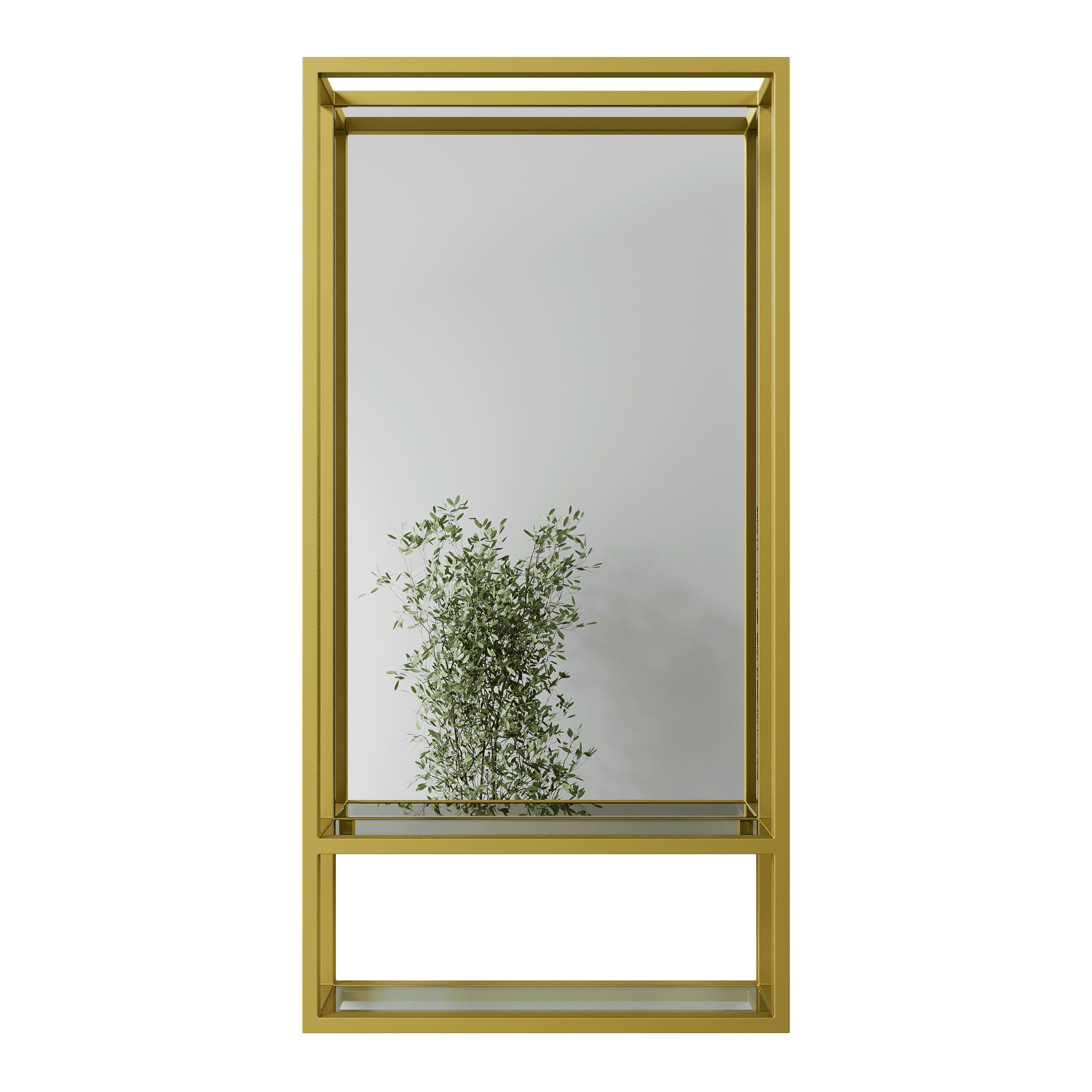 Зеркало в золотой раме AKVUM, 105 х 53 см